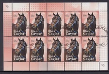 Australia 2013 $6 Black Caviar Sheetlet of 10 x 60c Horse Stamps, CTO