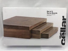 The Cellar Acacia Wood Nested Serving Trays, Set of 3, Created for Macy's