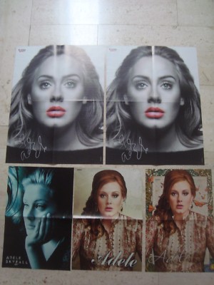 5 fantastic ADELE magazine poster centerfold LOT Adele Laurie Blue Adkins 