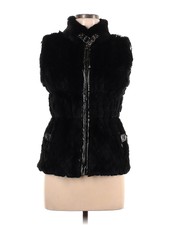Nwt Jocelyn Women Black Faux Fur Jacket L