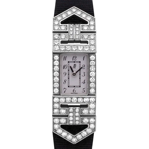 Audemars Piguet 67018BC Charleston 14mm 18K WG Factory Dia Case White Dial