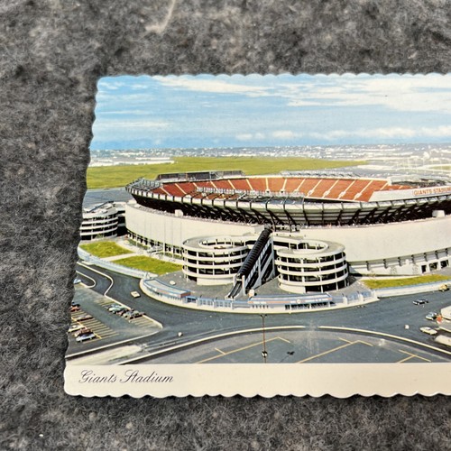 New York Giants Stadium Vintage The Meadowlands Postcard Unposted Unused - Picture 2 of 7