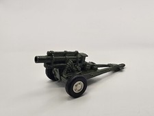 TootsieToy Military Army Howitzer Green Cannon Gun Trailer Vintage Made In USA.