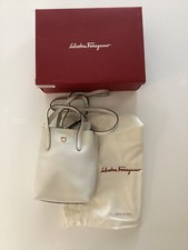 100% Authentic Ferragamo Bag - White Leather
