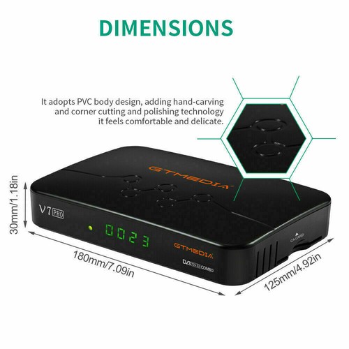 DVB S2X/T2 Satellite Receiver Decoder PVR SAT HD TV Box Twin Tuner with USB Wifi - Picture 2 of 12