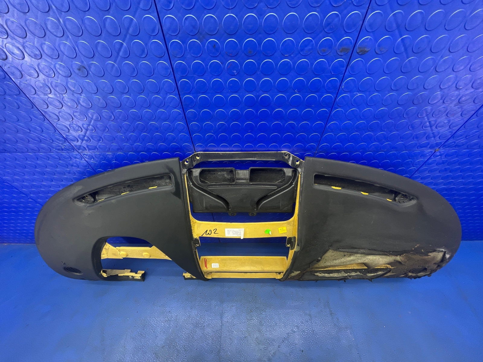 LAMBORGHINI GALLARDO OEM FRONT DASHBOARD PANEL BLACK *BURNT NEEDS NEW SKIN*