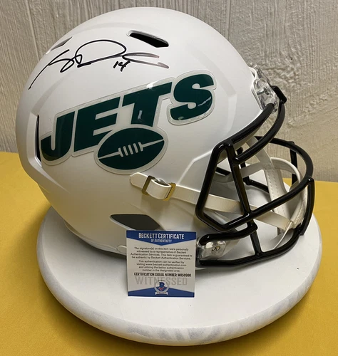SAM DARNOLD F/S SIGNED FLAT WHITE SPEED REPLICA BECKETT WA56986