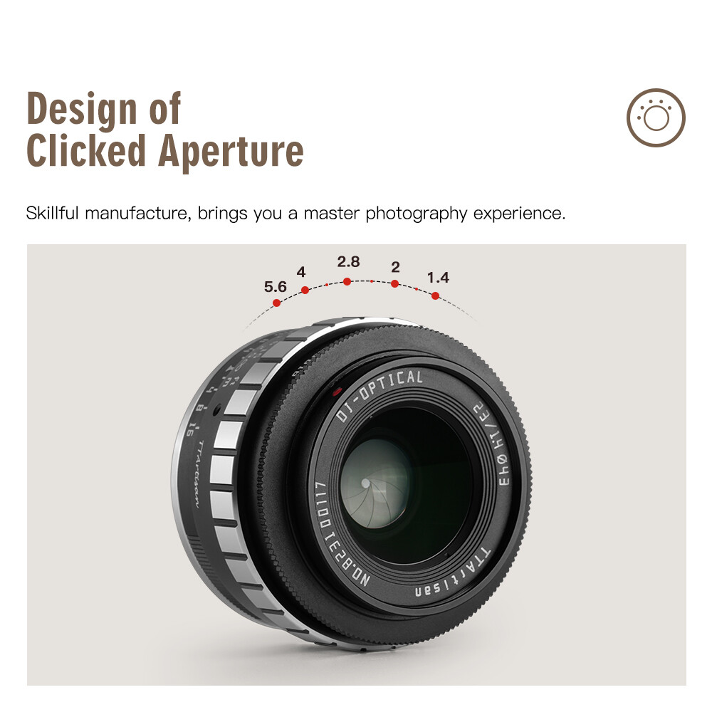 TTArtisan 23mm F1.4 APS-C MF Lens for Sony E-mount Fuji TTArtisan 23mm F1.4 APS-C MF Lens for Sony E-mount Fuji