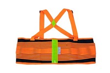 Lifting Support Weight Belt, Reflective Lower Back Brace, Orange Pack of 1 