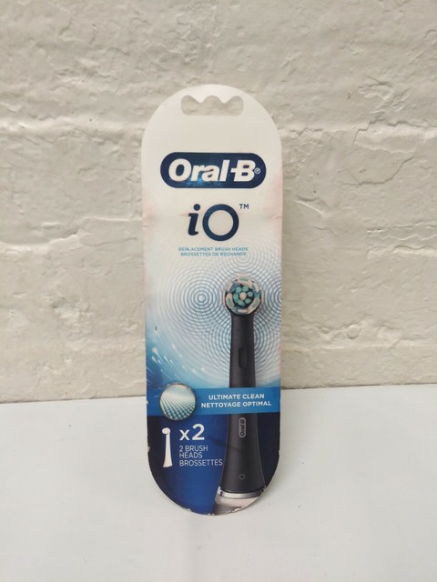 oral b io gentle care replacement brush heads black