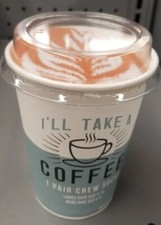 2 X Coffee Crew Socks Total 2 Pairs Fun Socks Ladies 5-10 Men 5-8 98 Polyester