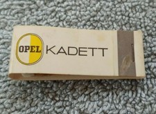Original 1970's OPEL KADETT Tarleton BUICK OPEL Fairmont W.V. MATCHBOOK