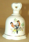 Vintage Heart Handle 2 Bird Front Porcelain Bell, by Enesco — photo 2