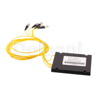 1x4 Fiber Optic PLC Splitter FC-UPC, Single Mode, 1 Meter