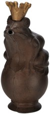 40200 Wasserspeier Froschkönig aus Gusseisen Höhe 22 cm mit Pumpe Gartenbrunnen