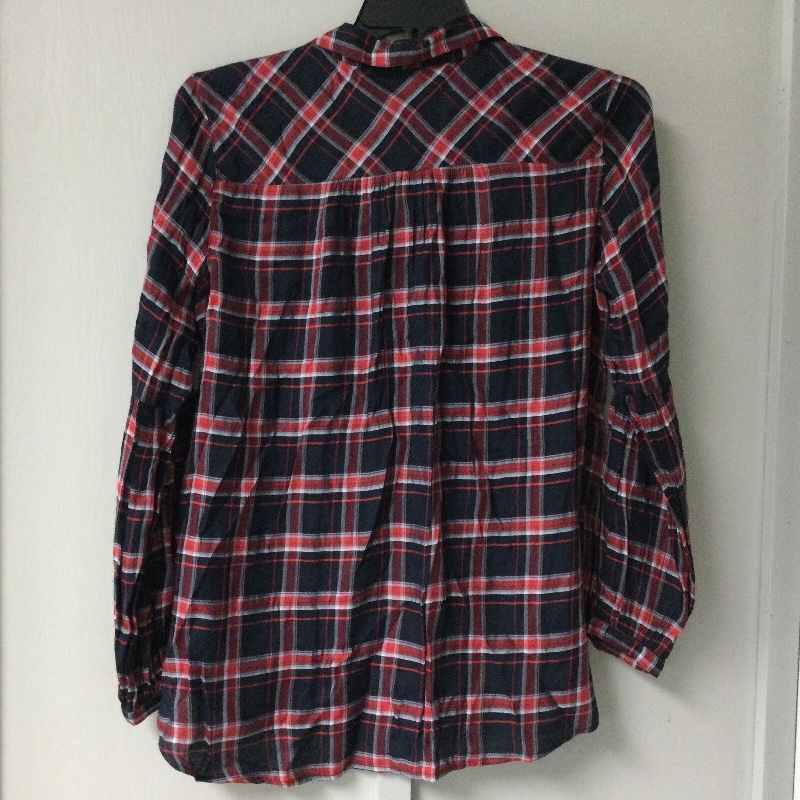 LOFT Plus Size Medium Plaid Button Down Blouse Lo… - image 10