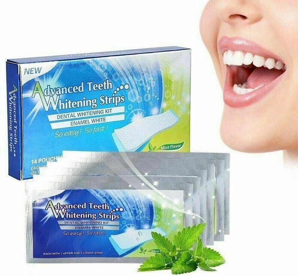JESATA 28 PROFESSIONAL ADVANCED TEETH WHITENING STRIPS HOME TOOTH BLEACHING UK