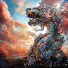 Dragon - Digital AI Art Image (4k HD) High Resolution Print Download