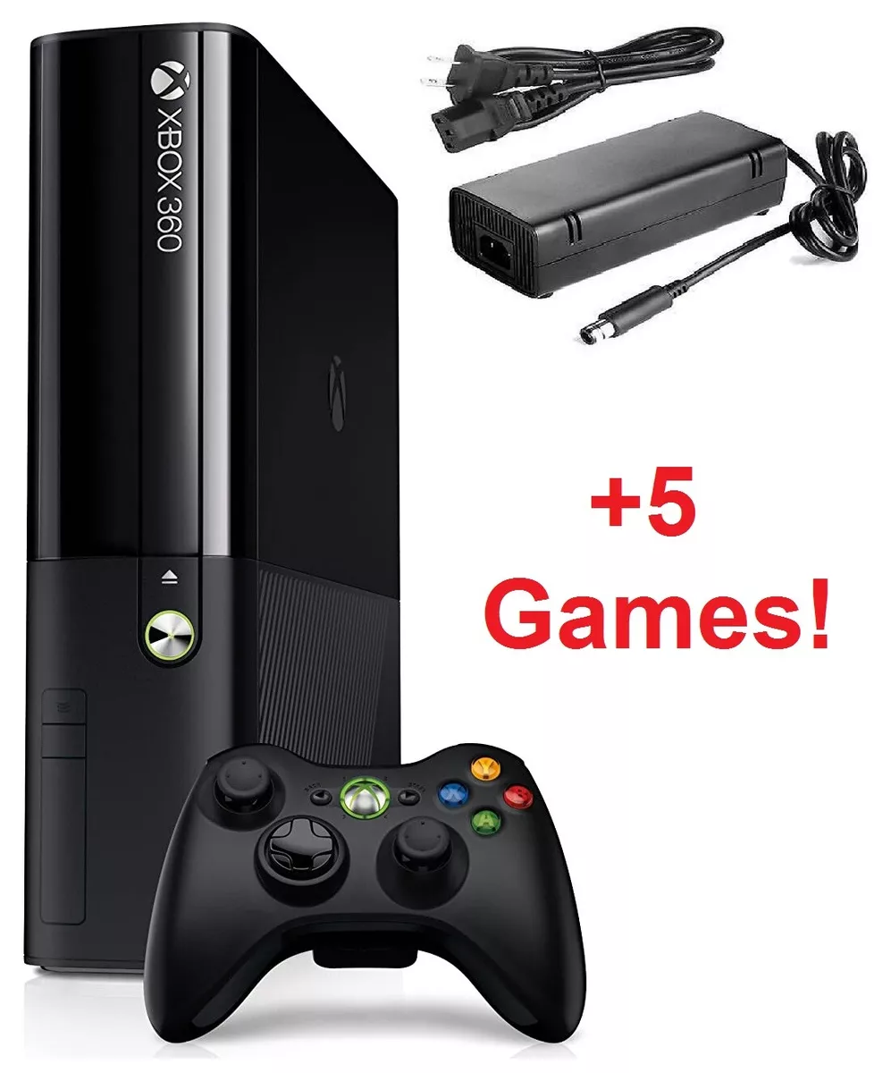 Microsoft Xbox 360 Slim E 250GB Bundle | Console, Controller, Cords, 5  Games!