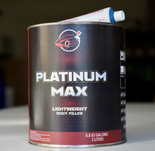 Platinum Max Lightweight Body Filler 0.8 Gallon Can Whardener Easy Sanding Platinum Max Lightweight Body Filler 0.8 Gallon Can Whardener Easy Sanding