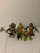TMNT 2014 2015 Viacom  International Ninja Turtles Figure Lot Of 6