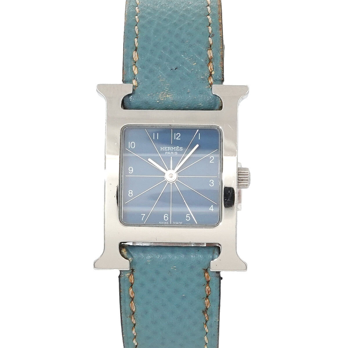 HERMES H Watch HH1.210 Quartz Blue Dial Ladies Watch 90204639 HERMES H Watch HH1.210 Quartz Blue Dial Ladies Watch 90204639