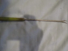 Vintage Bakelite Green Handle Pickle/Olive Fork is at least 50 years old
