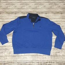 Nautica Size L Mens Quarter Zip Sweater