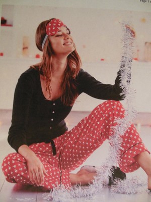 Pyjama Victoria's Secret The Dreamer Henley - Taille M, Imprimé Renne Rouge, Coton/modal, Neuf Sans étiquettes
