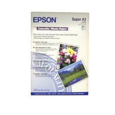 Image of Original Epson ColorLife Photo Paper S041561 20 Sheets Super A3 329Mm
