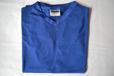 Herren T-Shirt Kurzarmshirt Angelo Litrico Gr. 5 / M Vintage blau