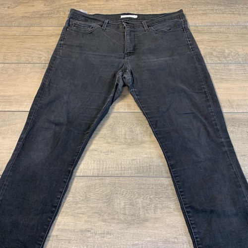 Levis Womens 311 Shaping Skinny Jeans Size 32 Gray Black Stretch Denim 26.5 B3 - Picture 8 of 24