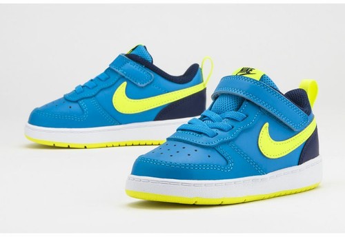 Kids Nike Court Borough Low 2 BQ5453 400 Blue Green Size UK 5.5_8.5_9.5 EU  22_27 | eBay