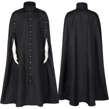 Medieval Retro Masquerade Dark Cape Coat Uniform Halloween Cosplay Costume