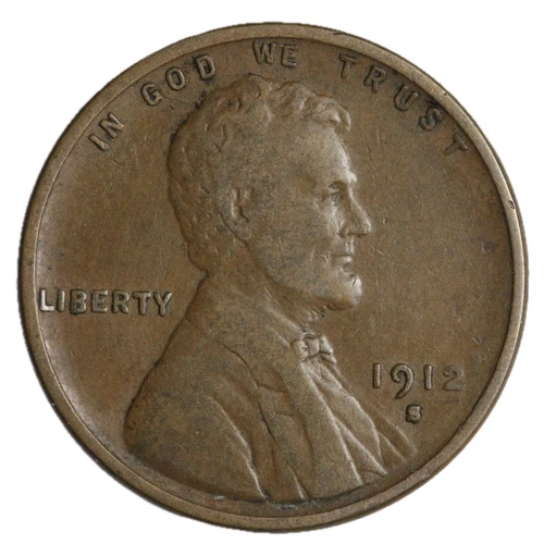 1912-S Lincoln Wheat Cent Penny Better Grade Complete Your Album!!
