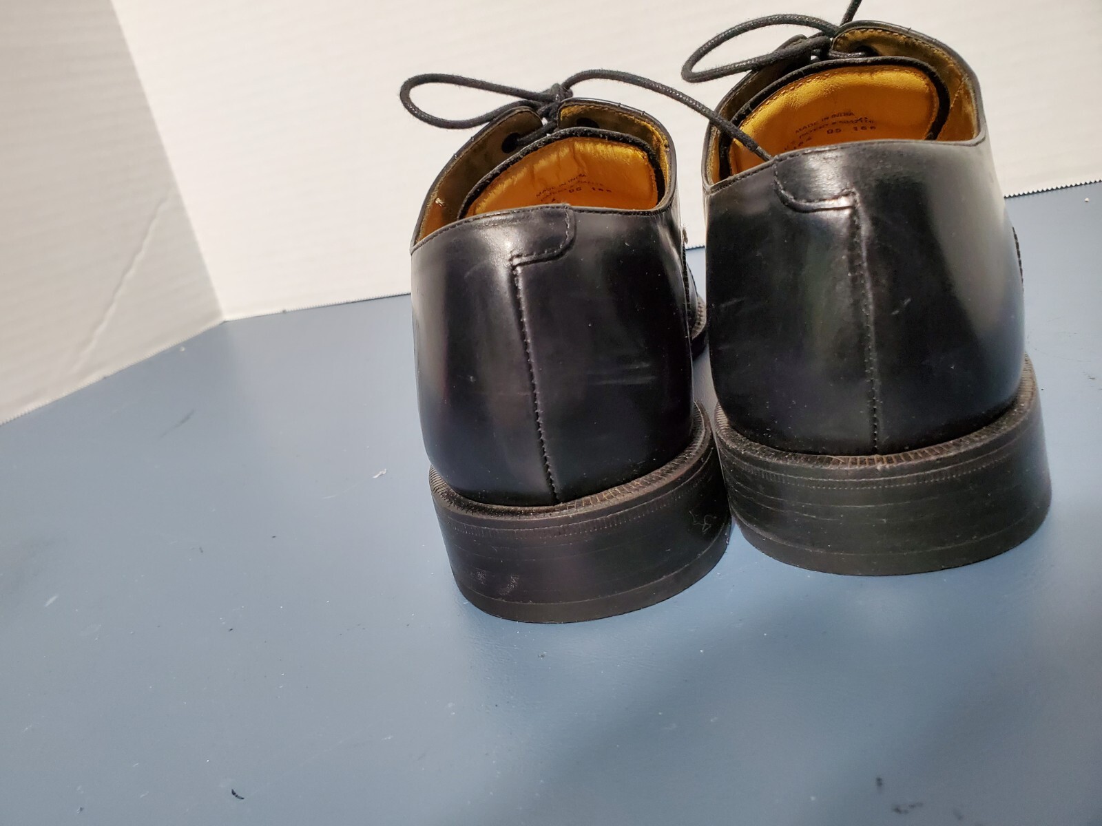 SAOLA Scarpe eleganti Cole Haan Air suola Collab pelle Oxford uomo US 8 M nero in perfette condizioni