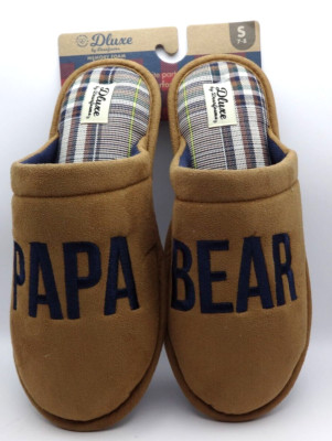 Papa Bear Slip-Ons Brown Brand New With Tags Size 7-8 Small