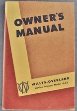 1948 Willys Jeep Station Wagon 4cyl Owners Manual Excellent Orig Not A Reprint 1948 Willys Jeep Station Wagon 4cyl Owners Manual Excellent Orig Not A Reprint