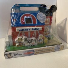 Melissa And Doug Mickey Mouse Clubhouse On The Farm Wooden Barn 9-Piece Set
