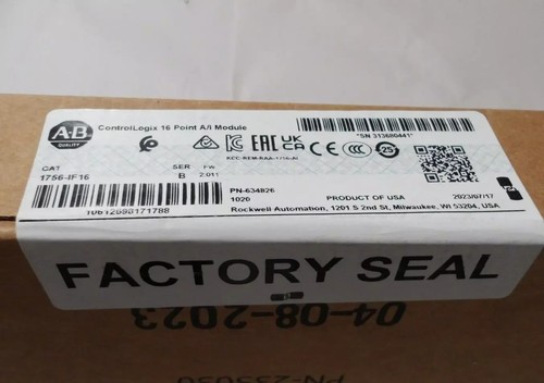 New Factory Sealed AB 1756-IF16 / B ControlLogix 16 Pt Input Module 1756-IF16