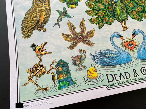 Emek Dead and Company San Francisco Birds of Feather AE #/200 Art Print Poster - Picture 12 of 12