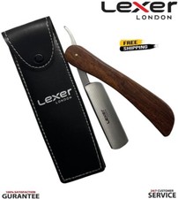 Vintage Salon Straight Cut Throat Shaving Razor Barber Shave FREE Leather Pouch