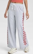 Grayson/Threads Women's Sz: S Gray Wide Leg Drawstring Waist Pants NWT 19.99