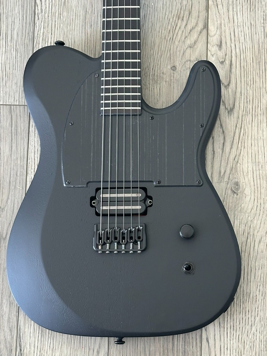 Schecter PT Black Ops Electric Guitar (Satin Black Open Pore) 6