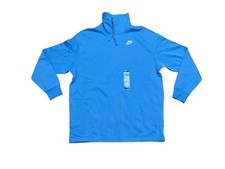 Nike Sportswear Club Fleece Women's Oversized Fit Mock-Neck Sweatshirt Blue XS