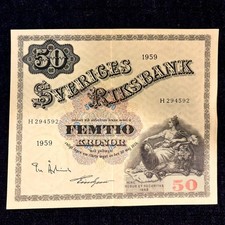 Sweden banknote 50 kronor (1959) - excellent circulated P-47