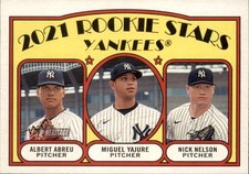 2021 Topps Heritage - Albert Abreu, Miguel Yajure, Nick Nelson #363 (RC)