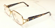 New Vintage Gold Tura Eyeglasses Havanna Lotus Hinge Discontinued Frame Japan