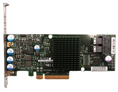 Supermicro AOC-S3008L-L8E SAS3 12Gbps 8-Port Internal PCI-e 3.0 HBA Controller