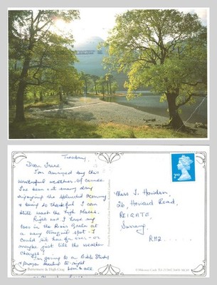 Postkarte - Buttermere und High Crag Lake District Cumbria England POSTED